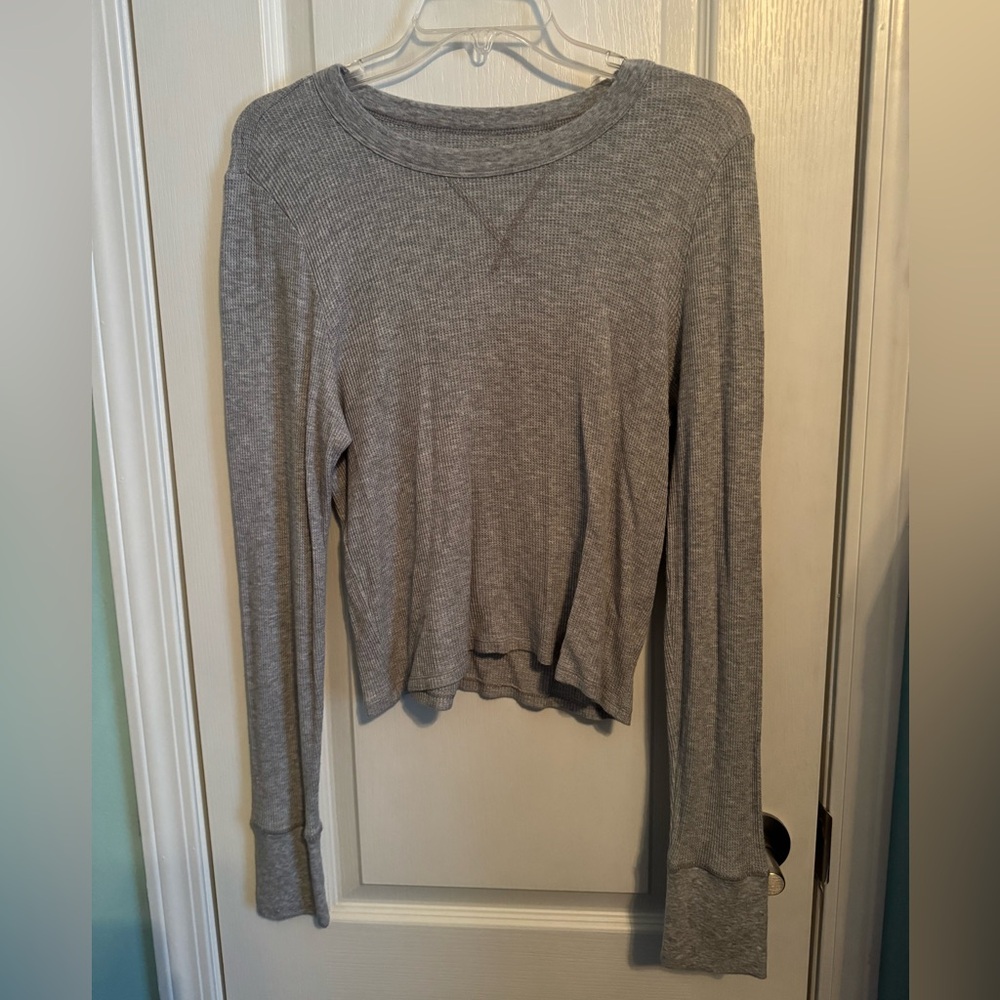 Aerie grey thermal long sleeve